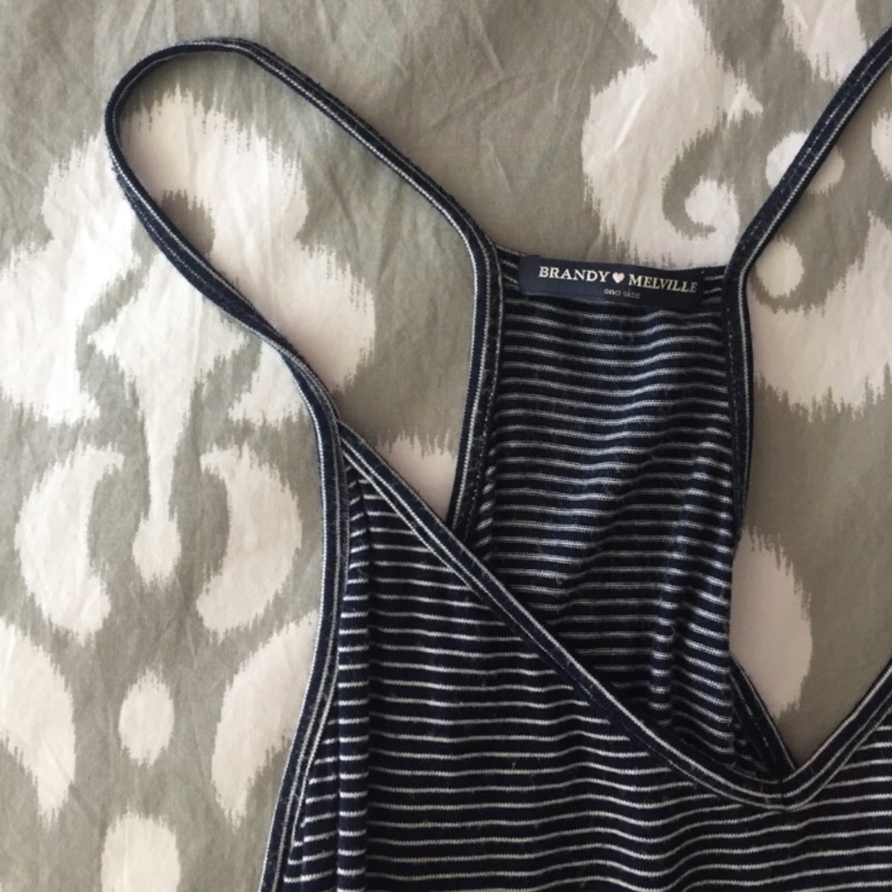 Striped Brandy Romper
